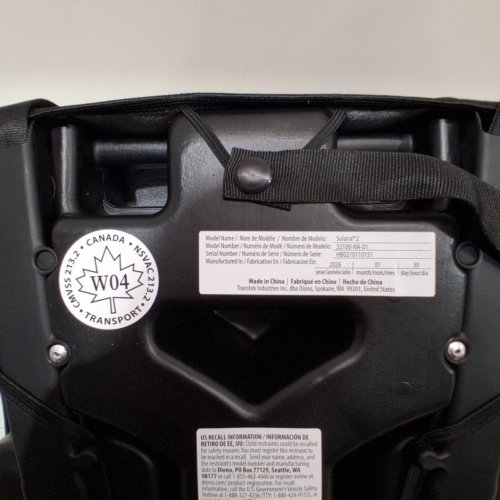 DIONO SOLANA 2 LATCH BACKLESS BOOSTER CAR SEAT WITH CUPHOLDERS AND REMOVABLE WASHABLE COVER - FOR KIDS 40-120LBS - CHARCOAL BLACK (MODEL: 32100-NA-01) image 2