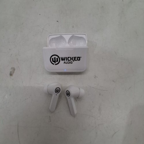 WICKED AUDIO APOC HANDS FREE TRUE WIRELESS HEADPHONES -27H BATTERY - WHITE (MODEL: WITW5251) image 3