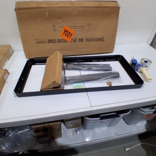 YARSSIHHA MINI SPLIT GROUND STAND FOR 9000-24000BTU DUCTLESS AIR CONDITIONERS & HEAT PUMPS - 400 LBS MAX - BLACK (MODEL: YS101-AS380B) image 2