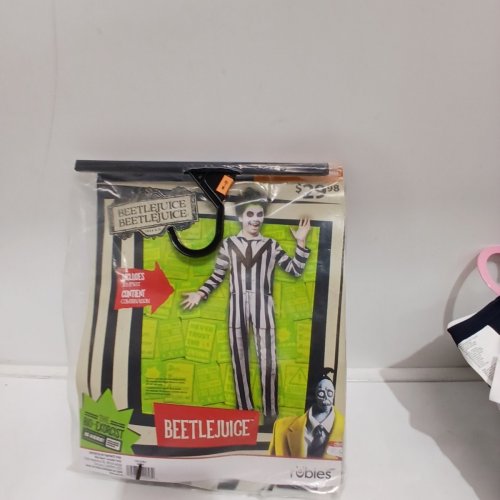 BOYS RUBIES BEETLEJUICE COSTUME - MEDIUM (8-10) - WHITE/BLACK (STYLE: 1001534) image 2