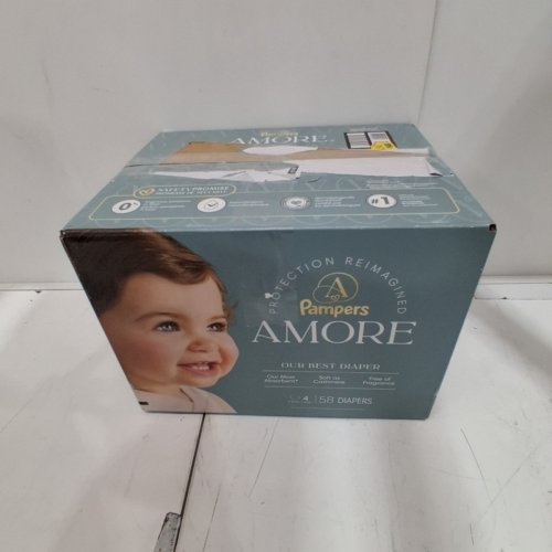 58PK PAMPERS AMORE MOST ABSORBENT AND BEST DIAPER - SIZE 4 - WHITE image 3