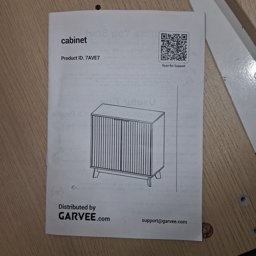 GARVEE SLATTED CABINET -35.24" X 18.11" X 6.89" - LIGHT OAK (ITEM: 7AVE7) image 2