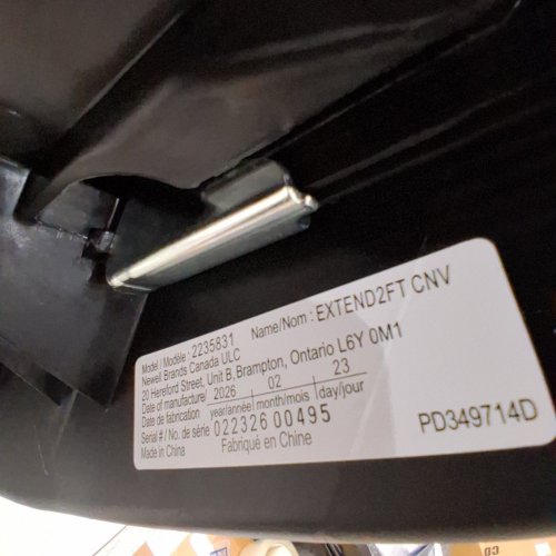 GRACO EXTEND2FIT CONVERTIBLE CAR SEAT - GREY (MODEL: 2235831) image 2