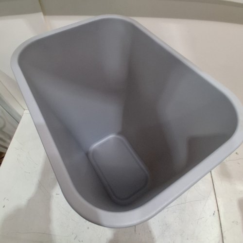 RUBBERMAID PLASTIC GARBAGE BIN WITH NO LID - 10GAL - GREY image 3