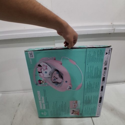BRIGHT STARTS DISNEY MINNIE MOUSE BABY BOUNCE WITH SOOTHING VIBRATIONS, 23" X 19" - ROSY SKIES/PINK (MODEL: ‎12206) image 3