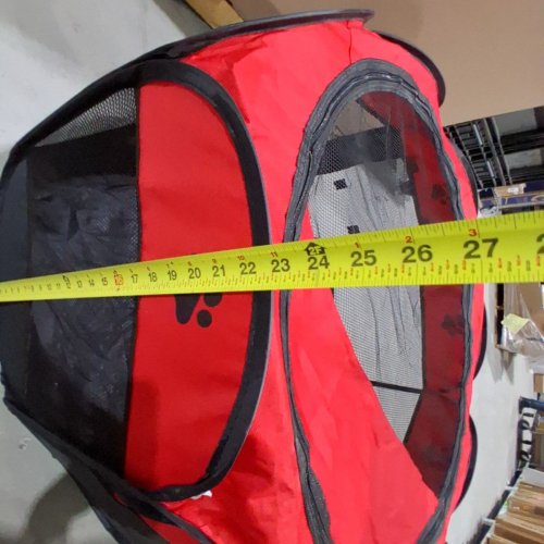 PET PLAYPEN - 30" X 23" - RED / BLACK image 5