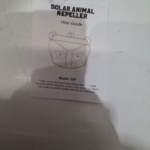 4PK SOLAR ANIMAL REPELLER - BLACK (MODEL: 209) image 2