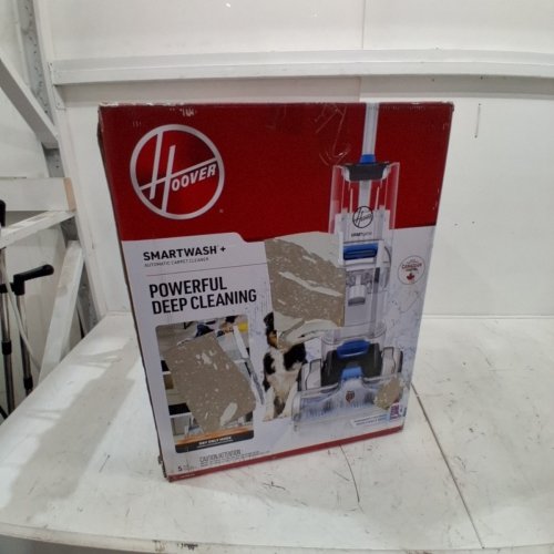 HOOVER AUTOMATIC UPRIGHT SMARTWASH+ WET CARPET CLEANER WITH INTELLISENSE PUSH-FORWARD - 8FT HOSE - WHITE/BLUE (MODEL: FH52007VCD) image 6