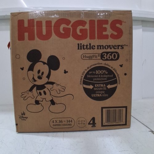 144PK HUGGIES LITTLE MOVERS - SIZE 4 - MICKEY MOUSE image 4