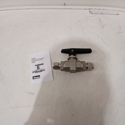 PARKER INSTRUMENTATION BALL VALVE - STAINLESS STEEL (MODEL: 8A-B8L-J2-BN-SSP) image 4