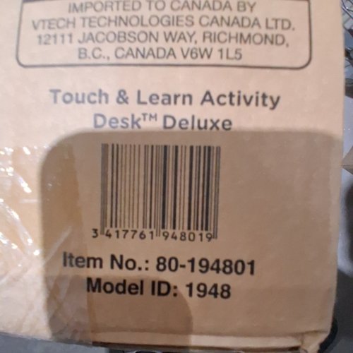 VTECH TOUCH & LEARN ACTIVITY DESK DELUXE - MULTICOLOUR (MODEL: ‎80-194801) image 2