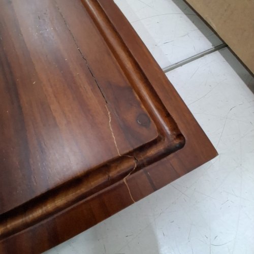 HAPPINESS EXTRA LARGE ACACIA CUTTING BOARD - 24" X 18" - BROWN (ITEM: CUT1000B) image 4