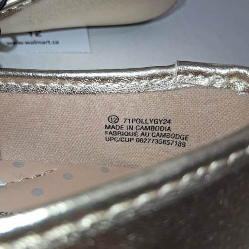 GIRLS' GEORGE SLIP-ON DRESS SHOES WITH MEMORY FOAM - 12 - ROSE GOLD METALLIC (STYLE: 61POLLYY26) image 2
