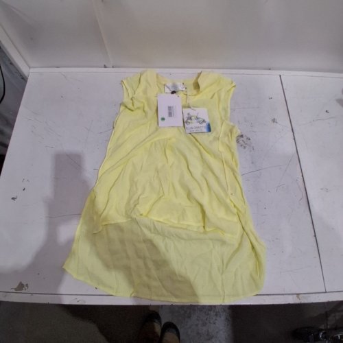 WOMEN'S ELISA CAVALETTI SLEEVELESS V-NECK BLOUSE - MEDIUM - YELLOW (STYLE: 08044 APERTINO) image 2
