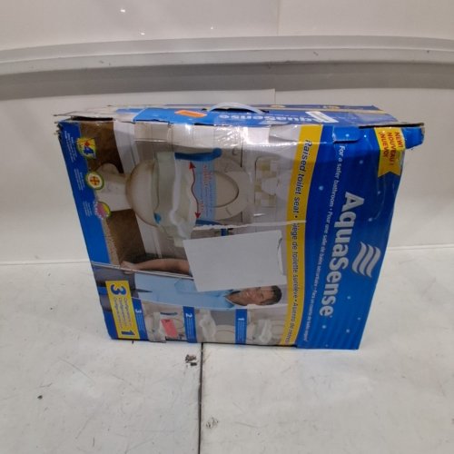 AQUASENSE RAISED TOILET SEAT - 15" X 15" X 4.02" - WHITE (MODEL: 770-610) image 3