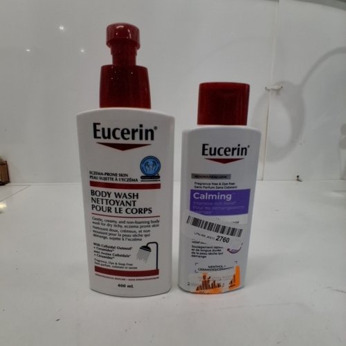 2PC EUCERIN BODY WASH AND CALMING INTENSIVE ITCH RELIEF PRODUCT image 2
