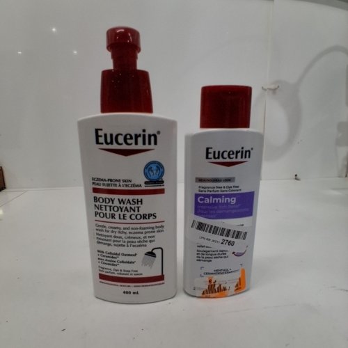 2PC EUCERIN BODY WASH AND CALMING INTENSIVE ITCH RELIEF PRODUCT image 5