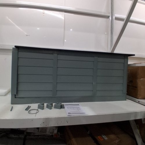 PLASTIC STORAGE BOX WITH LID - 75 GAL - GREY image 2