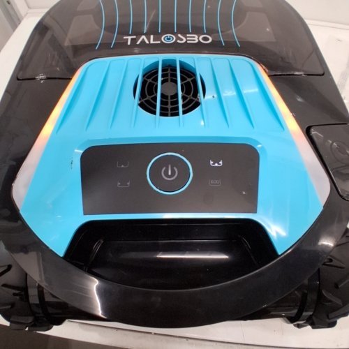 TALOSBO PLECO PRO ROBOTIC WIRELESS POOL CLEANER - 2150SQ.FT - BLACK/CYAN (MODEL: PLECOPRO-OA01) image 2