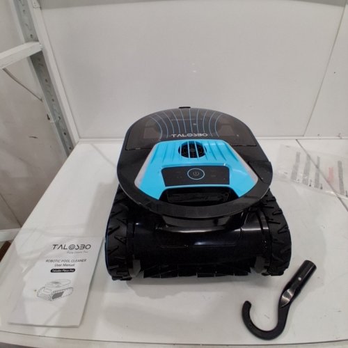 TALOSBO PLECO PRO ROBOTIC WIRELESS POOL CLEANER - 2150SQ.FT - BLACK/CYAN (MODEL: PLECOPRO-OA01) image 4