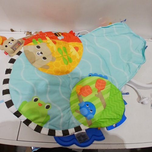 FISHER-PRICE 3-IN-1 KICK & SWAY GYM BABY PLAYMAT AND SENSORY ACTIVITY TOYS - AGES 0+ - MULTICOLORED (MODEL: HYR60) image 3