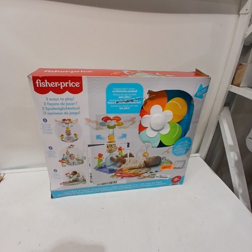 FISHER-PRICE 3-IN-1 KICK & SWAY GYM BABY PLAYMAT AND SENSORY ACTIVITY TOYS - AGES 0+ - MULTICOLORED (MODEL: HYR60) image 4