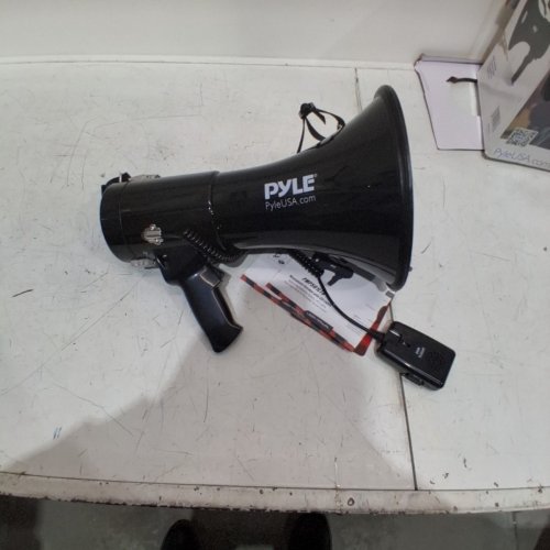 PYLE MEGAPHONE SPEAKER PA BULLHORN WITH BUILT-IN SIREN & ADJUSTABLE VOLUME CONTROL - 1300FT RANGE - 40W - BLACK (MODEL: PMP561LTB) image 2
