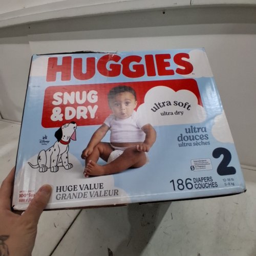 186PK HUGGIES SNUG AND DRY DIAPERS - SIZE 2 (12LB-18LB) - DISNEY MICKEY MOUSE image 3