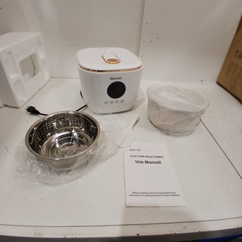 AKUREO LOW CARB RICE COOKER - 3L, 120V - 500W - WHITE (MODEL: WGX-301) image 3