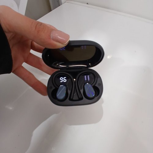 OYIB TRUE WIRELESS BLUETOOTH EARBUDS WITH CHARGING CASE - BLACK (MODEL: S75) image 3