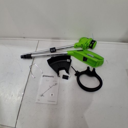 GREENWORKS *TOOL ONLY* CORDLESS STRING TRIMMER WITH ADJUSTABLE HANDLE - COMPATIBLE WITH 40V GREENWORKS BATTERY - 12"- GREEN/BLACK (MODEL: STF309) image 2