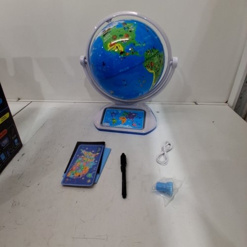 PLAYSHIFU ORBOOT EARTH EXPLORER - ADVANCED VERSION WITH MAGIC STYLUS, ZAP-ON PANELS & LIGHT-UP CONSTELLATIONS - STEM TOY GIFT - 10" GLOBE - SILVER, GREEN AND BLUE - (MODEL: SHIFU072) image 3
