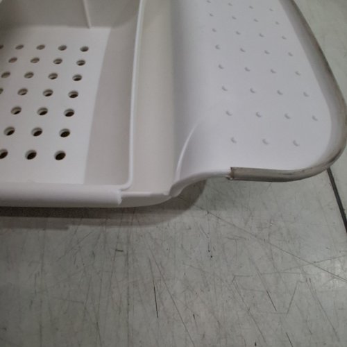 MADESMART EXPANDING BATH TRAY - 22" - 30" - WHITE/GREY (MODEL: 79015) image 3