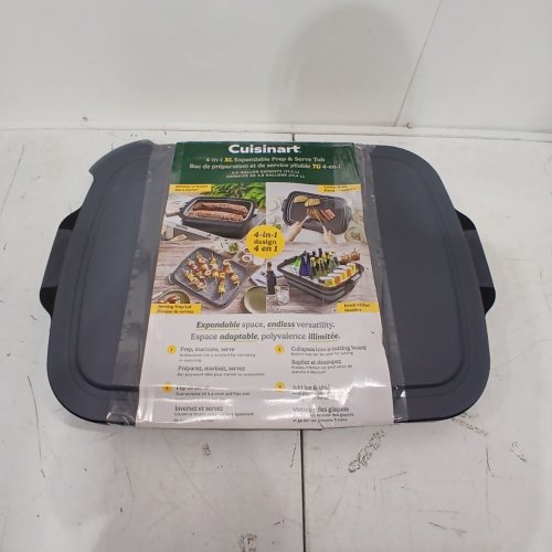 CUISINART 4-IN-1 EXPANDABLE PREP AND SERVE TUB - 4.6GAL - GREY/BLACK (MODEL: 2007043) image 5