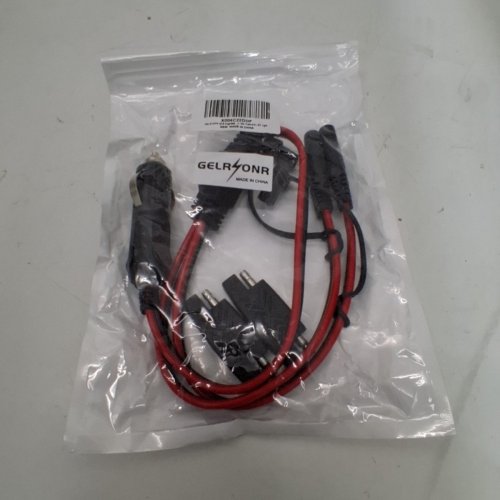 GELRHONR CIGARETTE PLUG TO DUAL SAE CABLE - 15A - RED/BLACK image 3