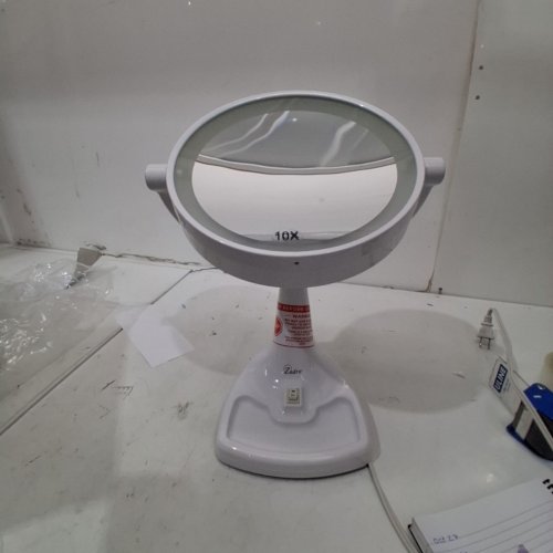ZADRO SUNLIGHT MAX BRIGHT VANITY MIRROR WITH 10X ZOOM AND LIGHT UP RING WHITE image 3