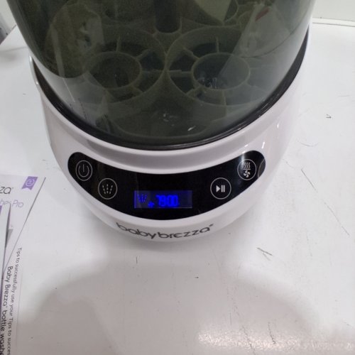 BABYBREZZA BOTTLE WASHER PRO 3-IN-1 WASHER/STERILIZER/DRYER - HOLDS 4 BOTTLES - BLACK/WHITE (MODEL: BRZ0103) image 2