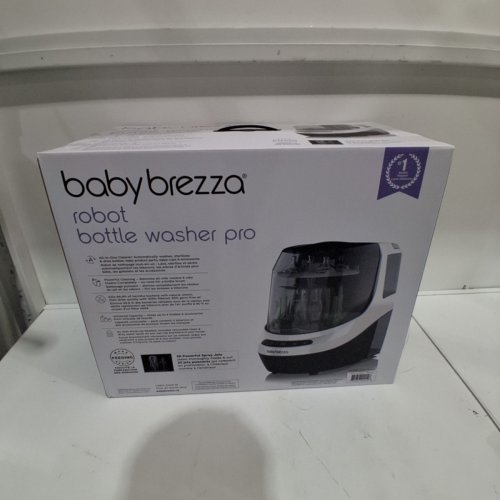 BABYBREZZA BOTTLE WASHER PRO 3-IN-1 WASHER/STERILIZER/DRYER - HOLDS 4 BOTTLES - BLACK/WHITE (MODEL: BRZ0103) image 5