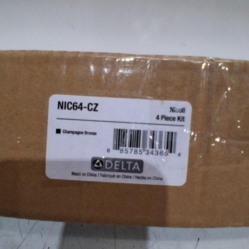 4PC DELTA NICOLI BATH HARDWARE SET - CHAMPAGNE BRONZE (MODEL: NIC64-CZ) image 4