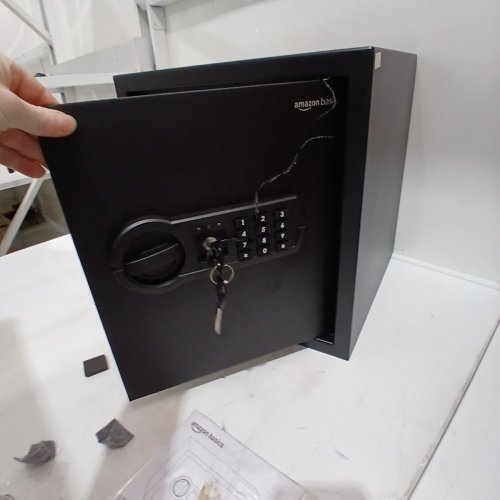 AMAZONBASICS ELECTRONIC HOME SAFE, 1.2 CUBIC FEET - BLACK image 3