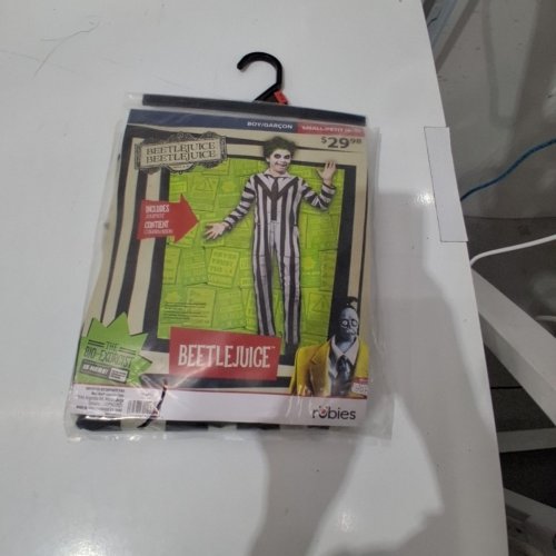 KIDS RUBIES BEETLEJUICE HALLOWEEN COSTUME - SMALL - BLACK WHITE image 2