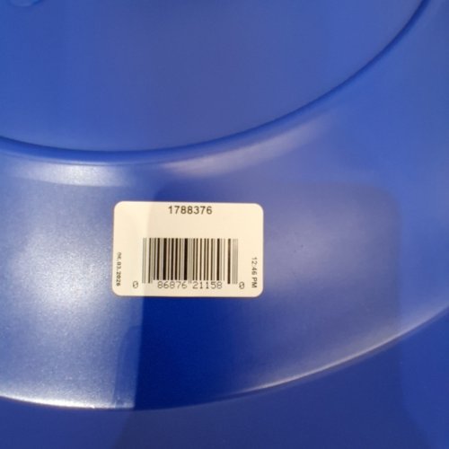 RUBBERMAID BRUTE HEAVY DUTY ROUND RECYCLING COVER - 32 GAL - BLUE (MODEL: 1788376) image 2