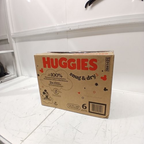 144PK HUGGIES SNUG AND DRY BABY DIAPERS - SIZE 6 - MICKEY MOUSE image 2