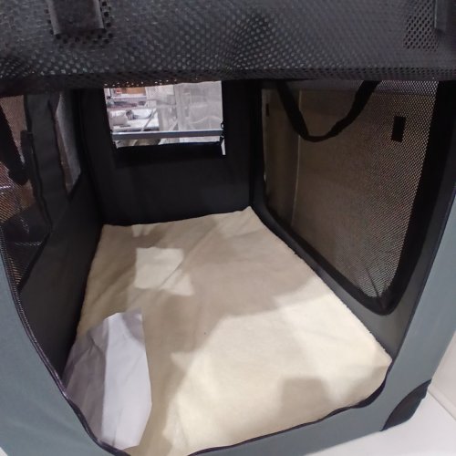 PETPRSCO PORTABLE COLLAPSIBLE & SCRATCHPROOF DOG CRATE / TRAVEL DOG CRATE FOR LARGE PETS - 40" X 27" X 27" - BLUE image 6