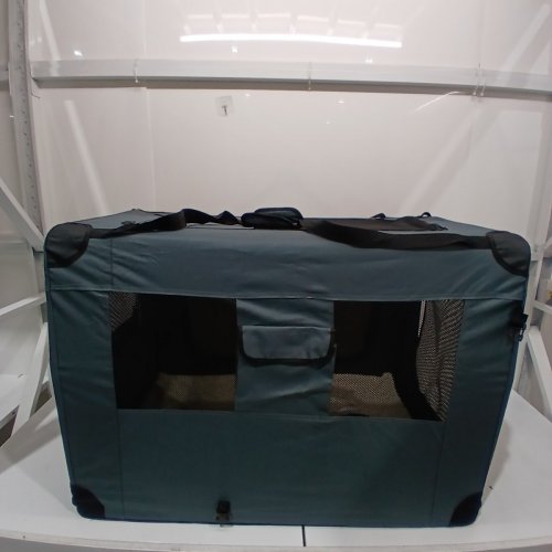 PETPRSCO PORTABLE COLLAPSIBLE & SCRATCHPROOF DOG CRATE / TRAVEL DOG CRATE FOR LARGE PETS - 40" X 27" X 27" - BLUE image 8