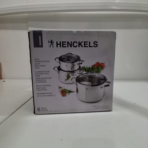 4PC HENCKELS POTS COOKWARE SET WITH LIDS - STAINLESS STEEL (MODEL: 1023753) image 6