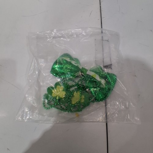3 ASSORTED ST. PATRICK'S DAY CLOVER ACCESSORIES- GREEN image 3