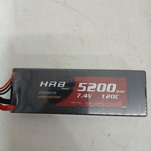 HRBPOWER PREMIUM LI-POLY BATTERY - 5200 MAH - 7.4 V - 120C - BLACK image 2