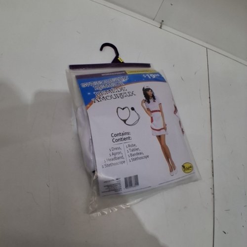 4PC WOMEN'S PARTYHOLIC SWEETHEART REMEDY NURSE COSTUME SET - LARGE - WHITE / RED (STYLE: 12279M) image 4