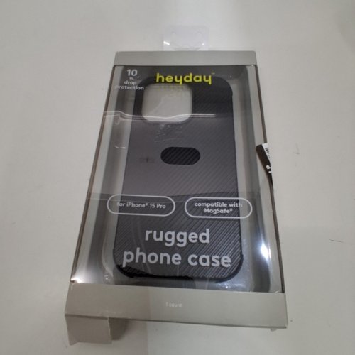 HEYDAY RUGGED MAGSAFE PHONE CASE FOR IPHONE 15 PRO - BLACK image 3